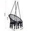 Confortable siège de lecture suspendu: capacité de 330 lb, tissé à la main pour une chaise longue: 31,5 po x 23,6 po, 47,2 po, divers endroits