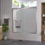 Porte de douche coulissante double avec finition, 56 - 60 "x 58", verre trempé de 1/4 "de 6 mm, cadre en aluminium, coffre de baignoire sécuritaire et tendance pour la salle de bain avec quincaillerie, protection de boîte en nid d'abeille