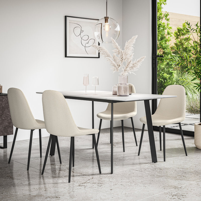 Delane 4 - Person Dining Set, White