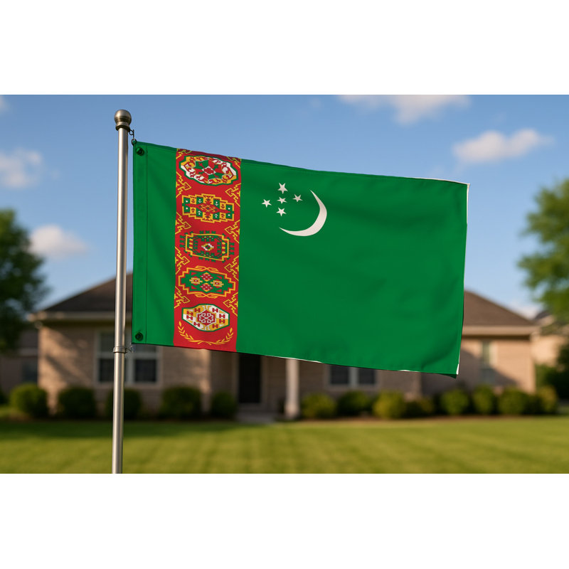 Drapeau du Turkménistan — Drapeau