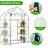 Metal-Framed PE-Covered Mini Walk-In Greenhouse With 8 Shelves-114486694