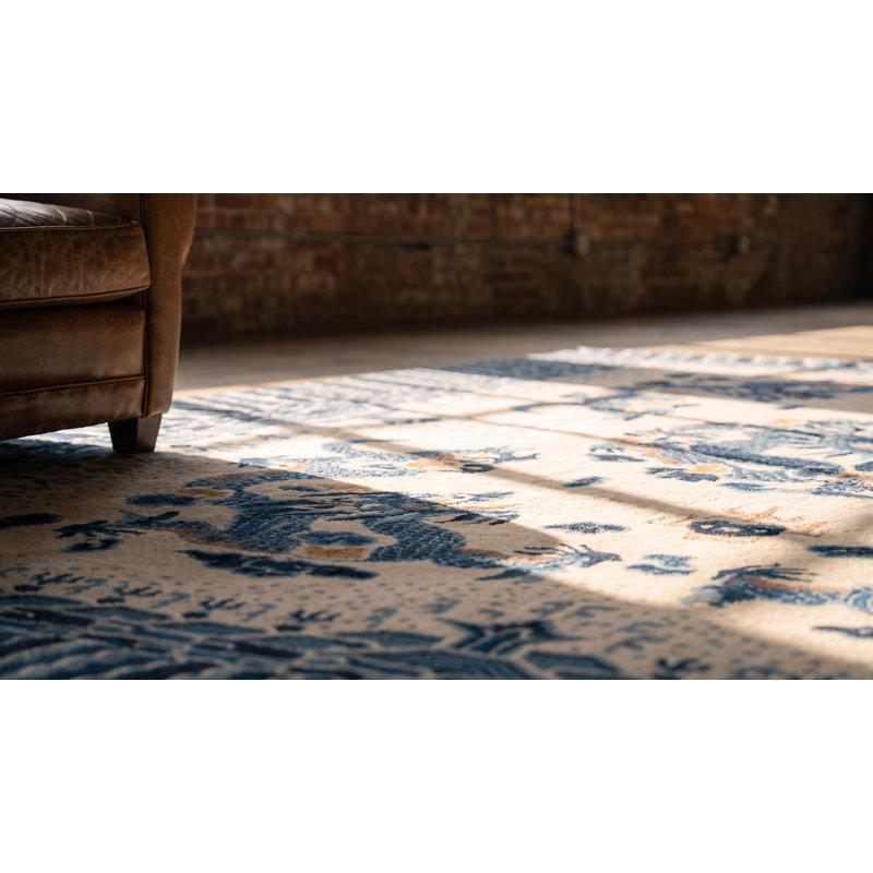 Tapis ningxia antique à cinq griffes chinois