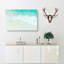 Two upon the Beach in Abstract - Wrapped Canvas-55303779
