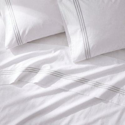 Embroidered Cotton Sheet Set