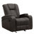 38'' Rustic Manual Rocker Recliner with Dual Cup Holders and Arm Storage for Living Room and Home Theater