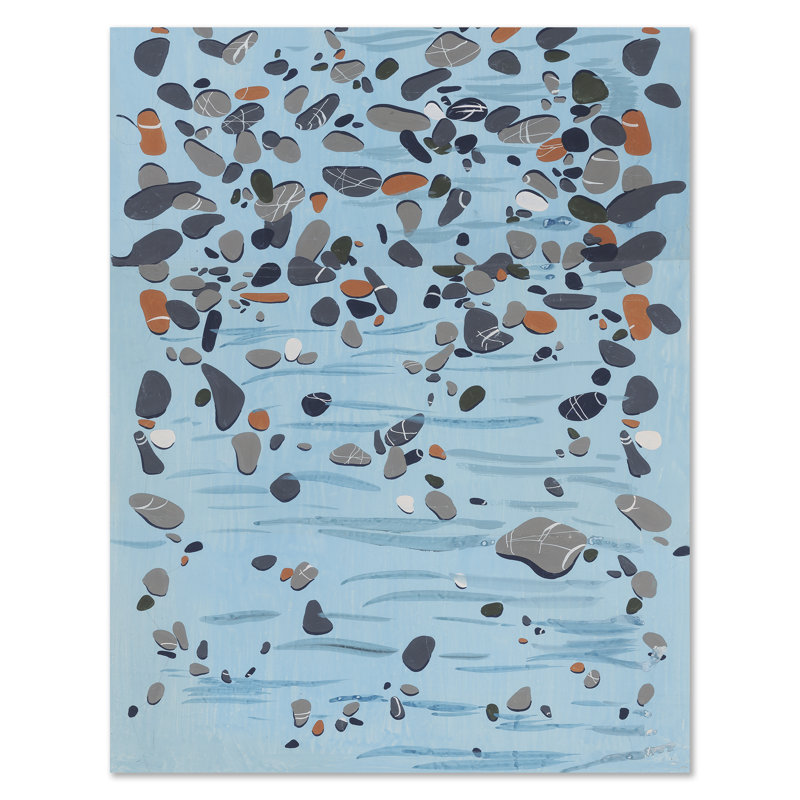 Stones Print by Paule Marrot, Unframed, 54" H x 42" W x 1.25" D
