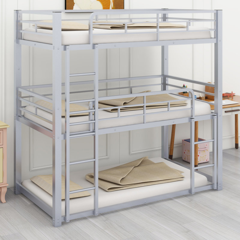 Triple Bunk Bed, Silver