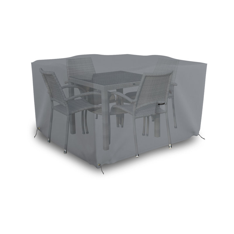 Square Outdoor Dining Table and Chair Cover for Patio Furniture with Air Vent & Drawstrings, Water-Resistant, UV & Tear Resistant Patio Furniture Cover