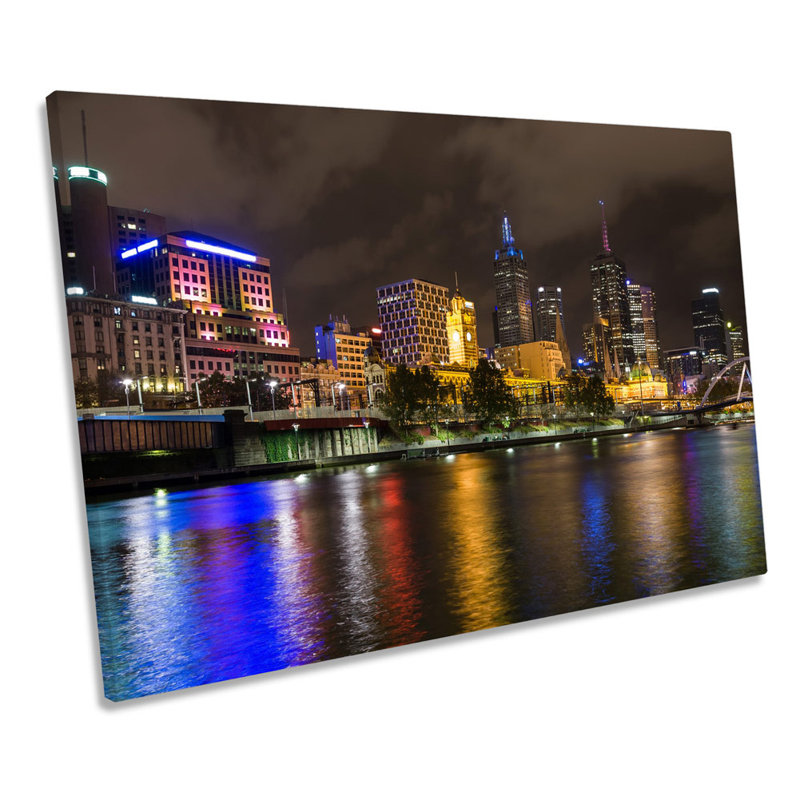 Melbourne Victoria Australia - Wrapped Canvas Print, 61cm H x 91.4cm W x 4cm D