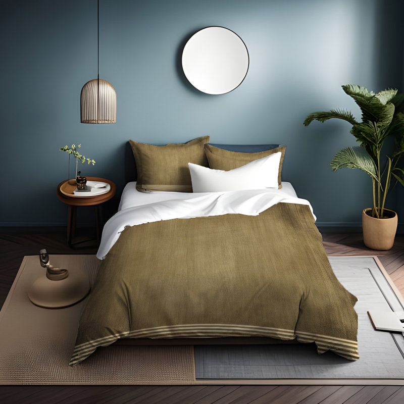 Polyester Abstract Duvet Cover, King Duvet Cover + 2 King Shams