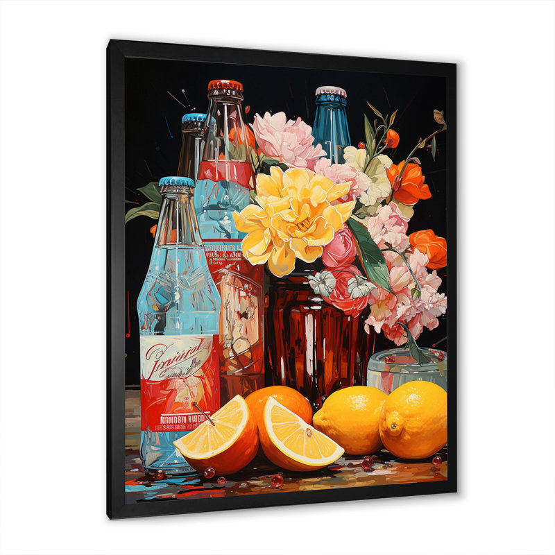 «Caterine Soda Harmony IV» sur toile, Cadre photo noir, H 20 po x l 12 po x P 1 po