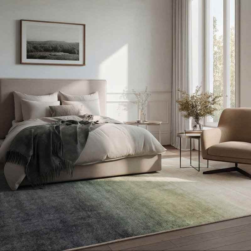 Tancy Abstract Cotton Machine Tufted Area Rug, 80cm x 150cm