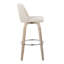 Tabourets de bar 30 po à hauteur fixe Thea avec pieds en bois cintré et repose-pieds rond Thea-94885337