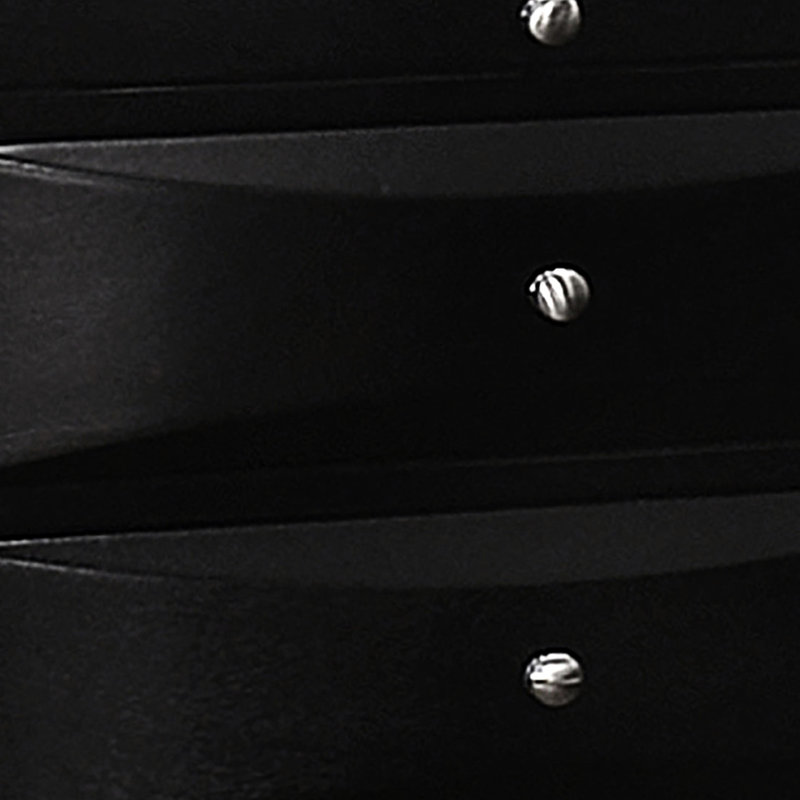 Black 2 Nightstand For Bedroom, Slide-Out Tray Bedroom Storage Customization, 25.5 Inches High, 26.15 Wide, 16.57 Deep, Asian Hardwood And Veneer On Particle Board, Felt Lined Drawers Nightstand,