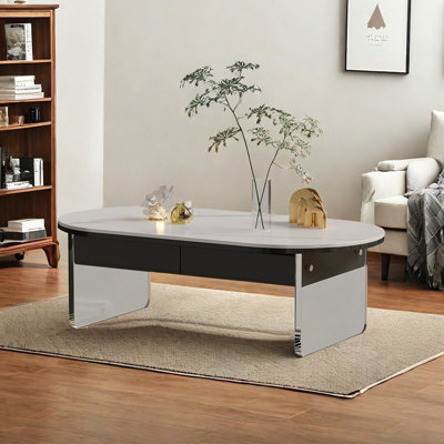 Table basse ovale