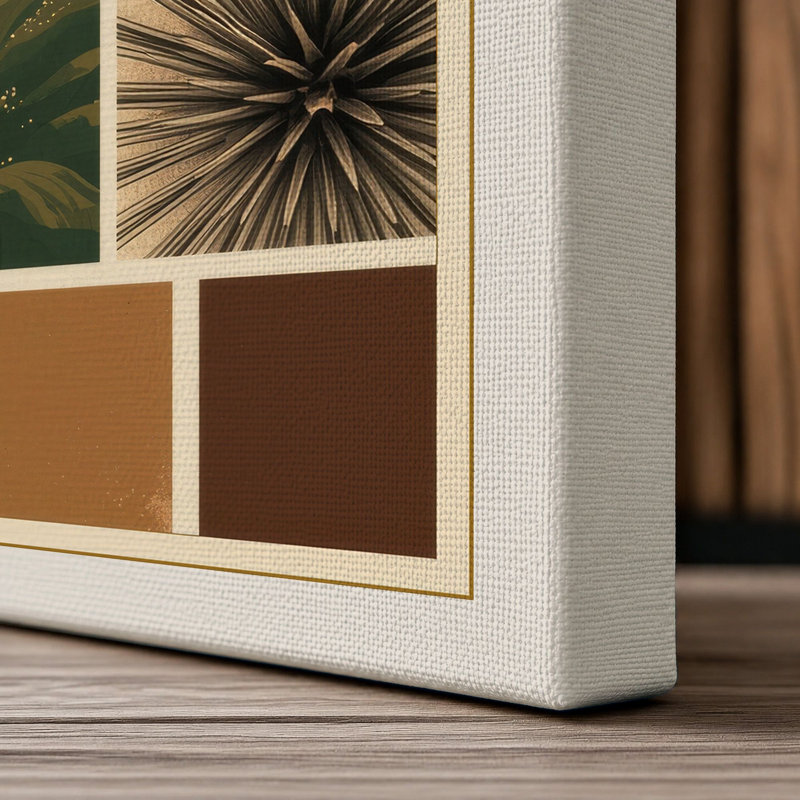 Nature's Palette Study Botanical - Wrapped Canvas, 24x16 - 61.0 x 40.6 cm, Cream Border