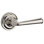 Federal Passage Door Lever with Traditional Round Rose
