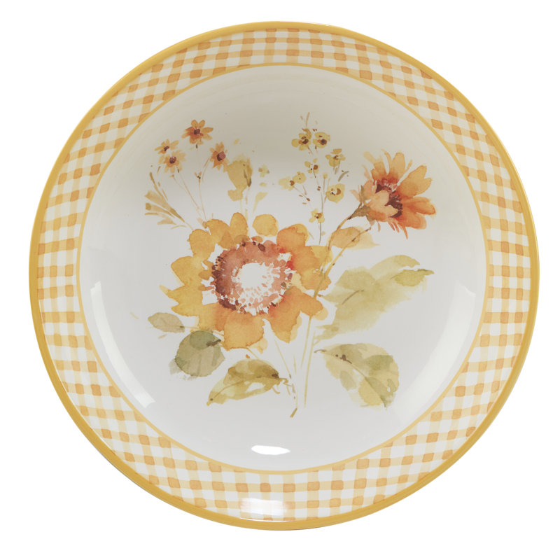 Certified International Sunflowers Forever Serving Bowl