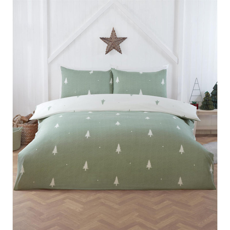 Polyester Floral Duvet Cover Set with Pillowcases Included, Double Duvet Cover + 2 Standard Pillowcases