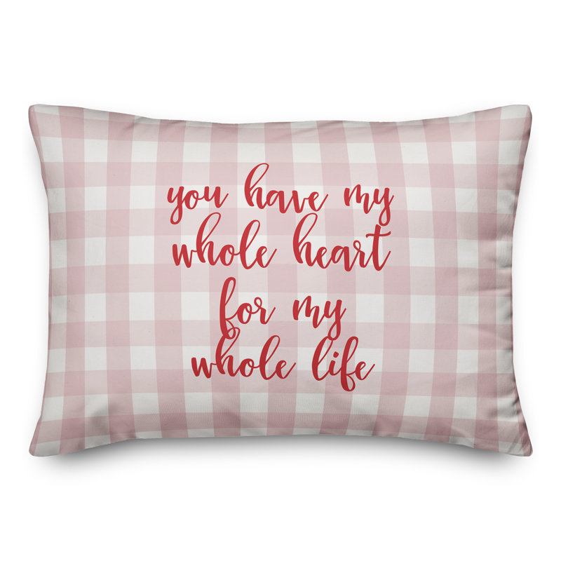  Coussin You You My Whole Heart, Rouge / rose