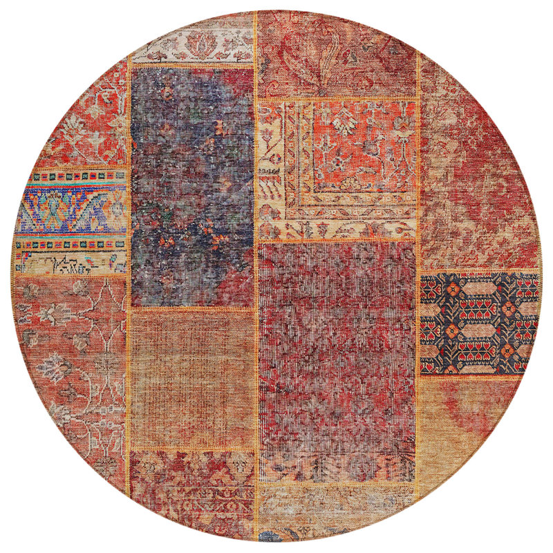 Tapis rond lavable 8 po