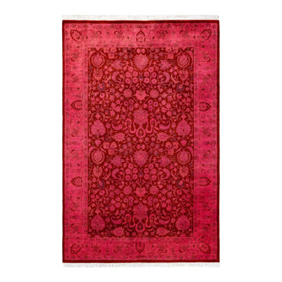 Fine Vibrance One-of-a-Kind 4' 2" x 6' 3" Hand Knotted Area Rug