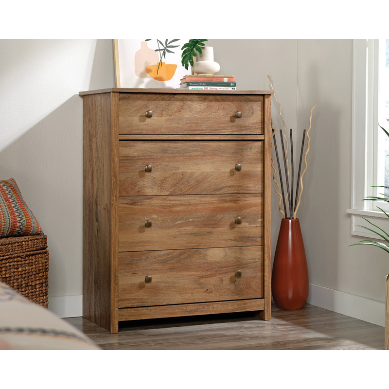 Commode 4 tiroirs Adainville Grand Noyer, Mangue Sindoori
