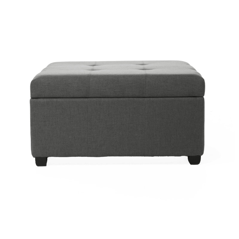 Repose-pieds avec rangement CARLSBAD, Gris foncé