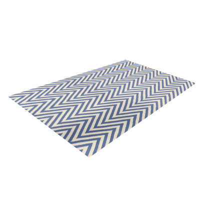 Chevron Wool Hand Woven Area Rug