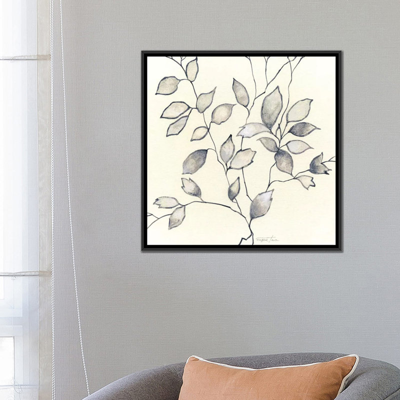 « ponded pond », impression sur toile, H 18 po x l 18 po x P 1,5 po, Toile avec cadre noir, Pas de tapis