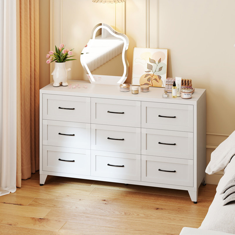 Commode 9 tiroirs pour chambre à coucher