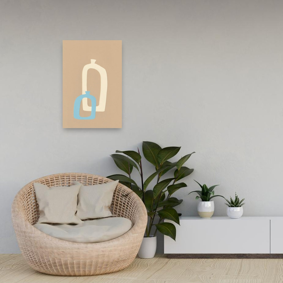Minimalist Abstract Vases Abstract Contemporary Minimalist Wall Art Print