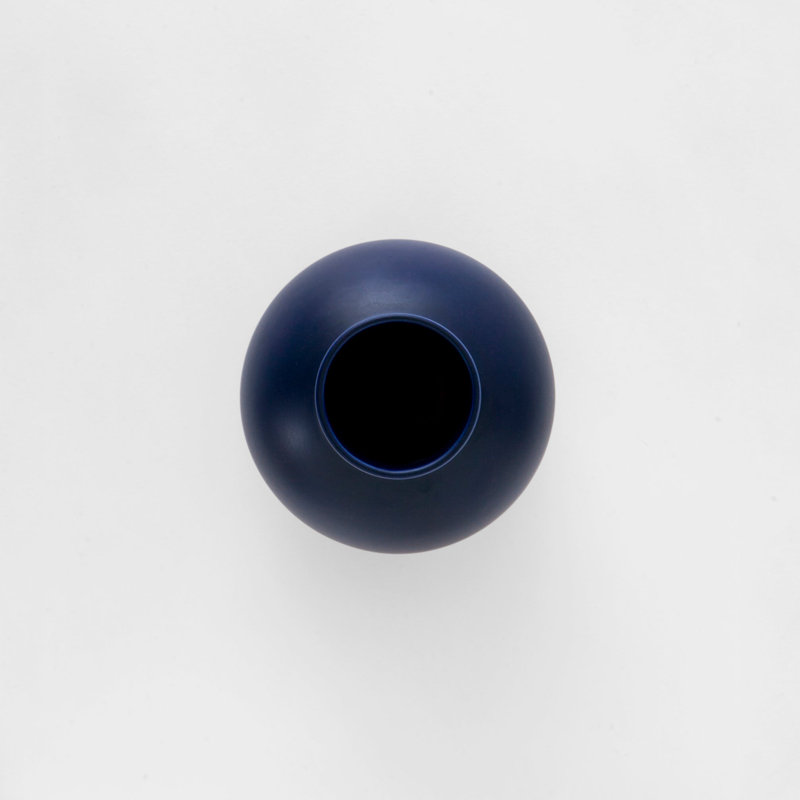 Strøm Vase by Nicholai Wiig-Hansen, Blue, overall height- 6.3"