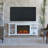 Penrose 58" TV Stand with Slim Electric Fireplace by Real Flame-71608557