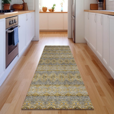 Premium Machine Washable Cerrito Gold Rug