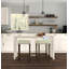 Élégant tabouret de bar beige de 30 pouces avec pieds torsadés orge et revêtement en lin-36141793-46521155