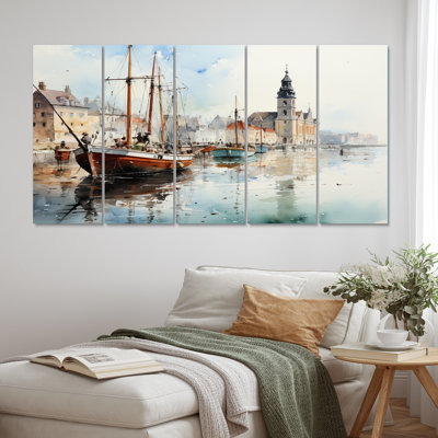 Ensemble de décorations murales en métal Danemark Dutch Coastal Beauty II - Cityscapes