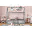 Lit simple en bois avec clôture et porte, gris-1507460512-1507460515
