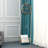Modern Minimalist Blue Floor Clock with Storage Basket