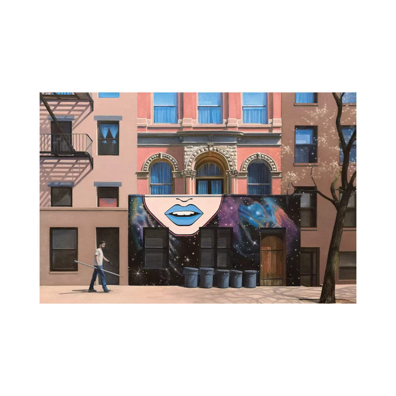 " On St Marks Place " by Nick Savides, 26" H x 40" W x 1.5" D