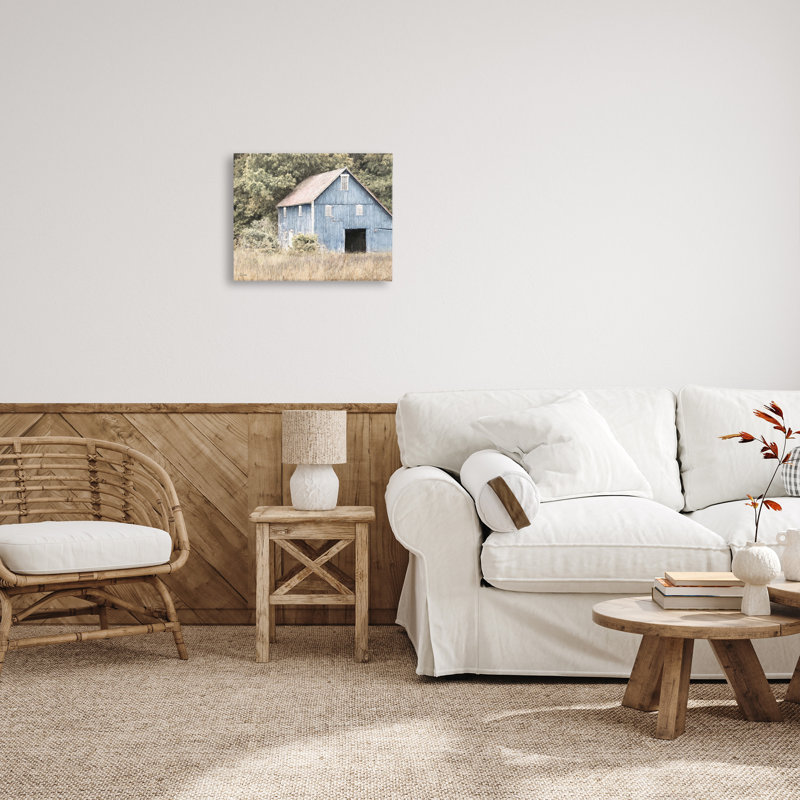 «Rustic Blue Barn», art mural par Lori Deiter, H 16 po x l 20 po