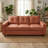 Ultra-Soft Chenille Sofa with Removable Cushions and Square Armrests