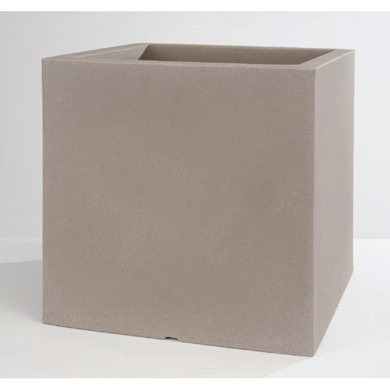 ATLANTIS Square Pot Single Wall, Havana, 50cm H x 50cm W x 50cm D