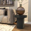 Table d'appoint latérale en bois noir