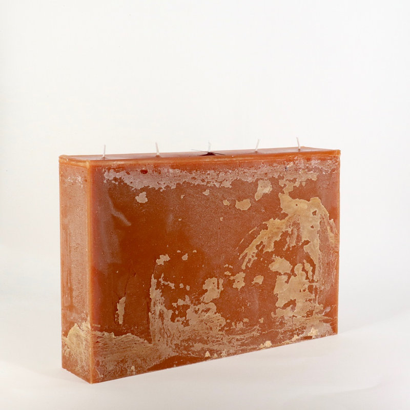 Bougie pilier super non parfumée, Cognac