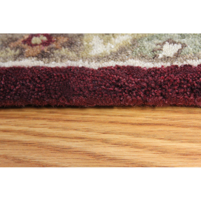 Sneed Wool Oriental Indoor Rug, Square 1'6"