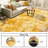Super Soft Tie-Dyed Yellow Rug 9x12 ft, Oversized Living Room Rug, Thick Pile Rug, Fluffy Tufted Room Rug For Room Bedroom Large Cozy Fuzzy Rug Room Home Decor Aesthetic Soft Non Slip Rug Decor Aesthetic, Christmas Decor, Halloween Decor-2065705501