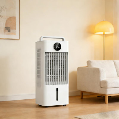 2.6Gal Portable Air Conditioners, 3-in-1 Evaporative Cooler with HEPA Filter, Remote Control, 6 Speeds & 3 Modes, for Bedroom, Office & Home