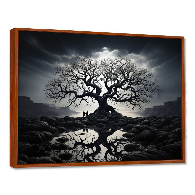 «The Contrast Tree Monicol II», reproduction d'art sur toile, H 12 po x l 20 po x P 1 po, Brun