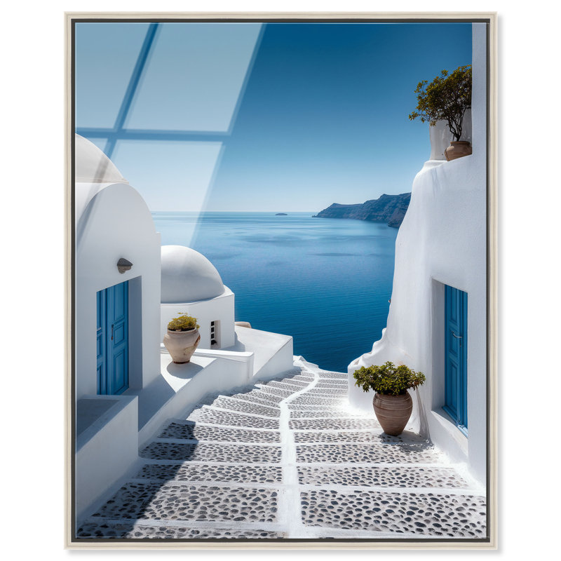 Domed Serenity Print by Oliver Gal, 31"H x 25"W, Silver Floater Frame